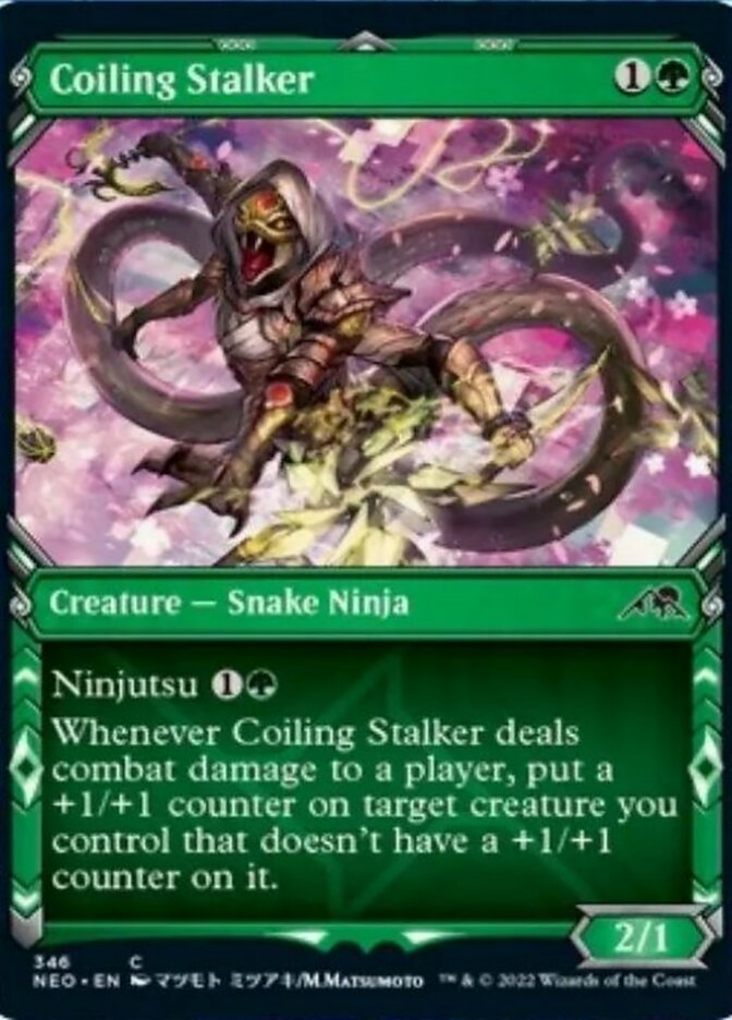 Coiling Stalker (Showcase Ninja) [Kamigawa: Neon Dynasty] | Odin's Place
