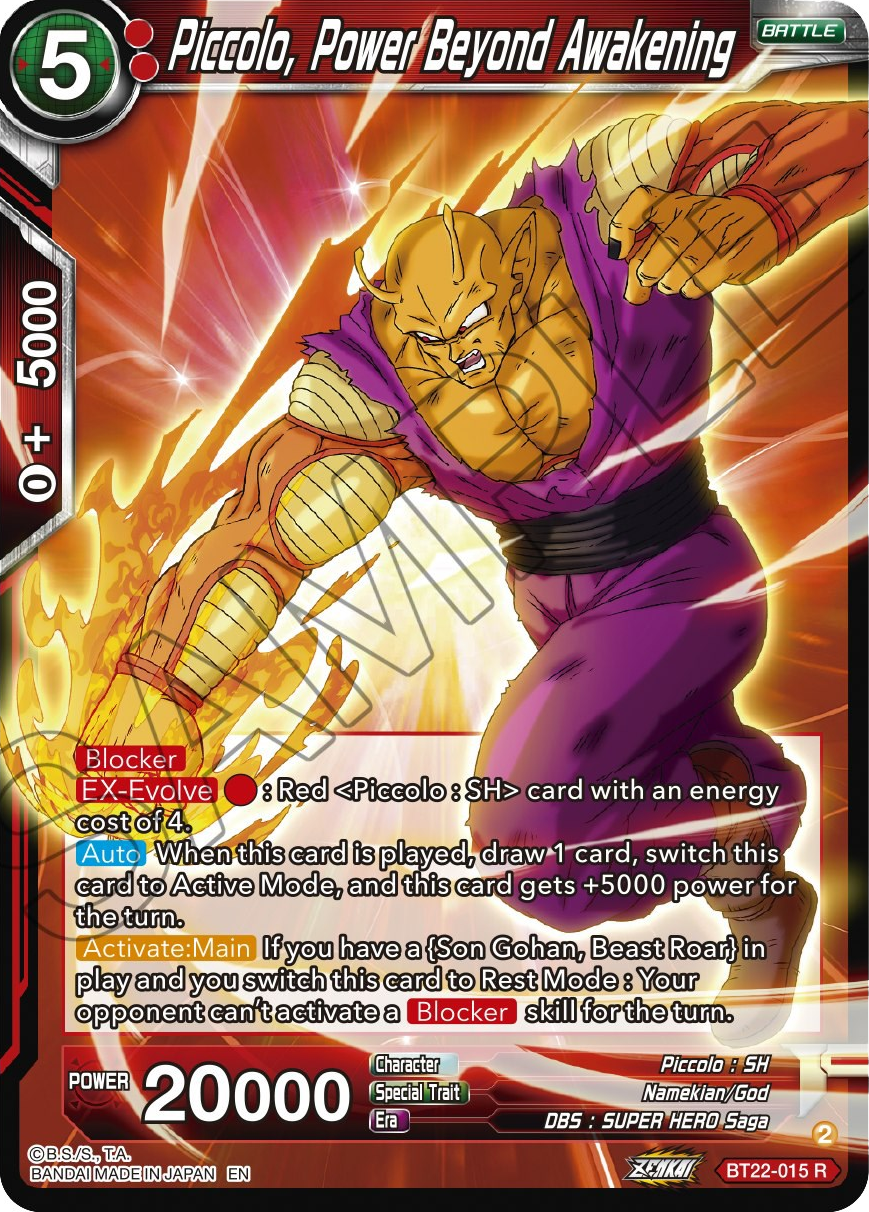 Piccolo, Power Beyond Awakening (BT22-015) [Critical Blow] | Odin's Place