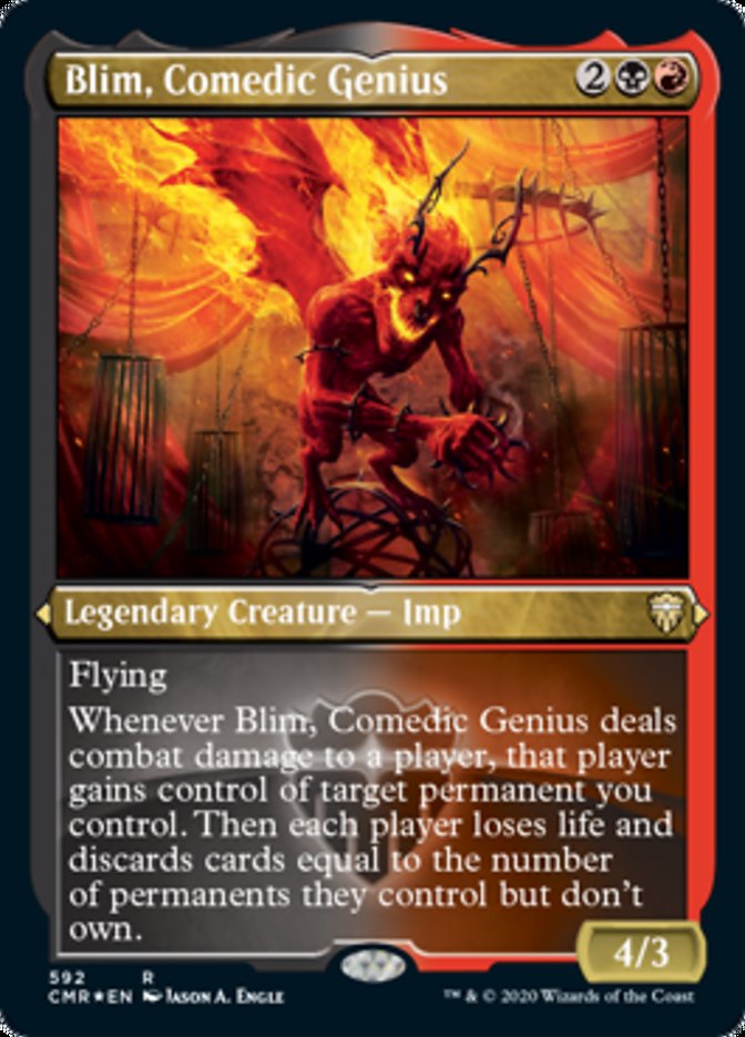 Blim, Comedic Genius (Etched) [Commander Legends] | Odin's Place