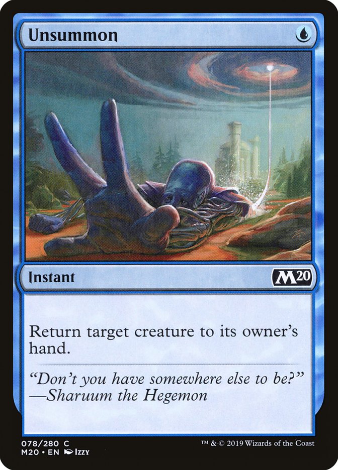 Unsummon (78) [Core Set 2020] | Odin's Place