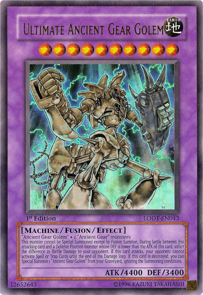 Ultimate Ancient Gear Golem [LODT-EN043] Ultra Rare | Odin's Place