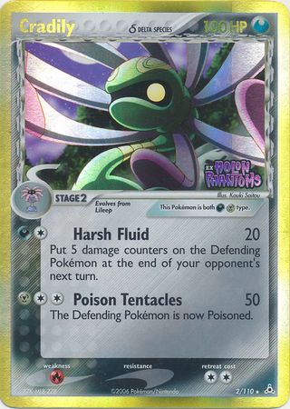 Cradily (2/110) (Delta Species) (Stamped) [EX: Holon Phantoms] | Odin's Place