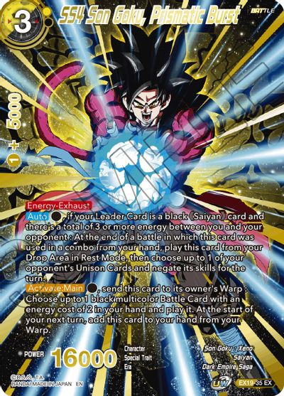 SS4 Son Goku, Prismatic Burst (EX19-35) [Special Anniversary Set 2021] | Odin's Place