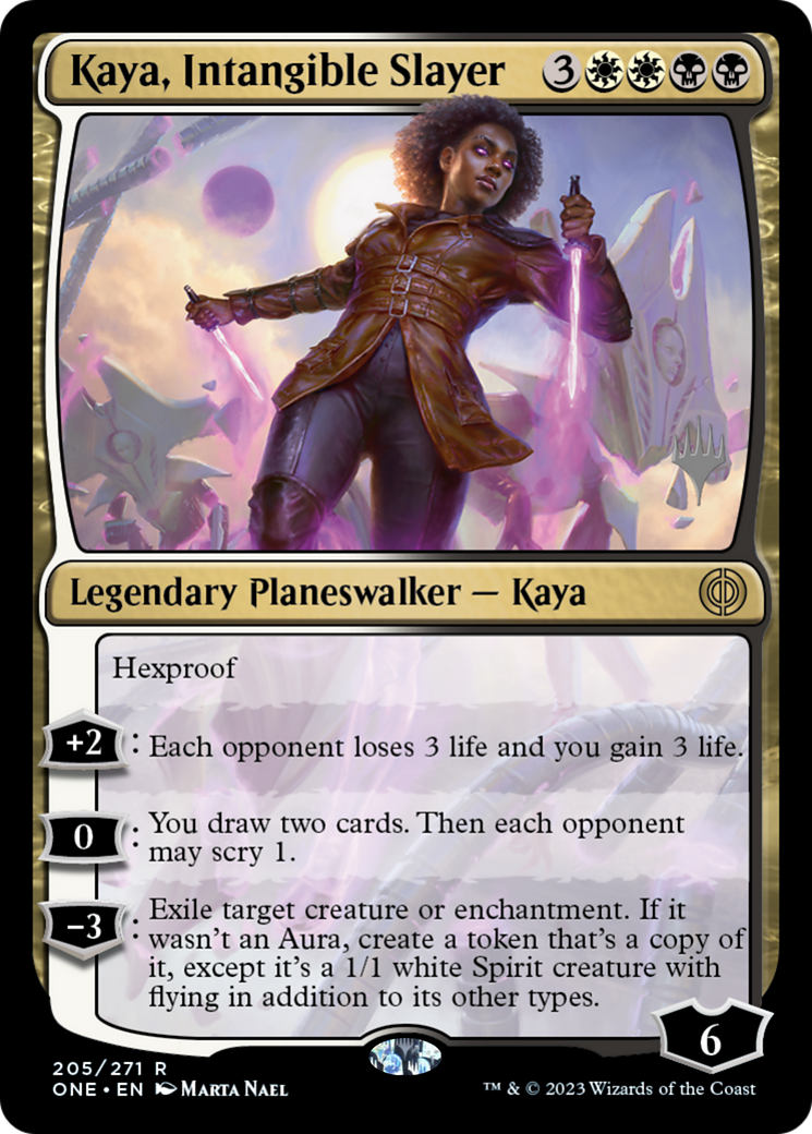 Kaya, Intangible Slayer (Promo Pack) [Phyrexia: All Will Be One Promos] | Odin's Place