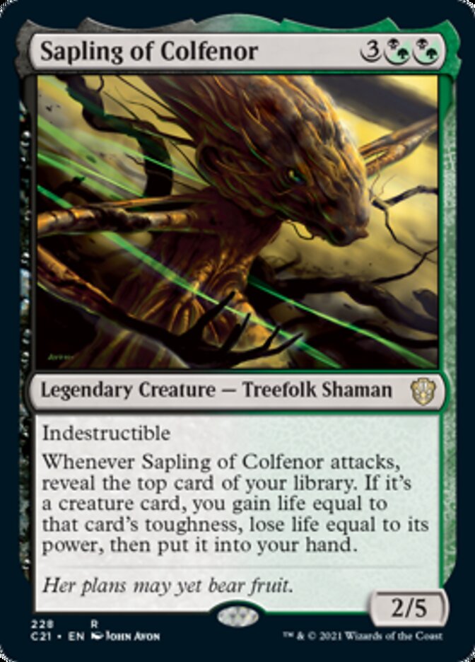 Sapling of Colfenor [Commander 2021] | Odin's Place