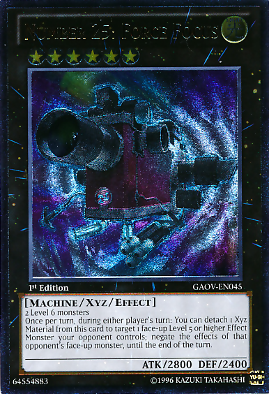 Number 25: Force Focus [GAOV-EN045] Ultimate Rare | Odin's Place