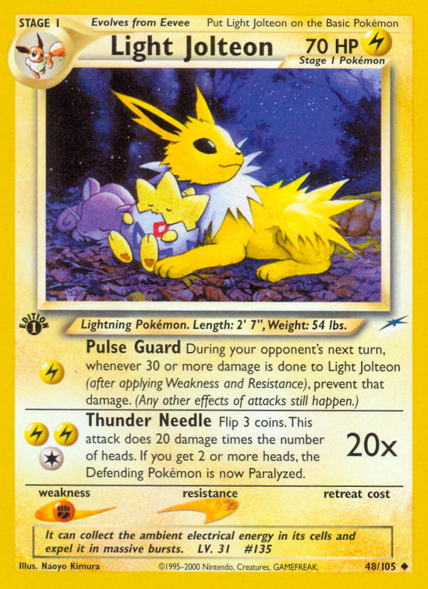 Light Jolteon (48/105) [Neo Destiny 1st Edition] | Odin's Place