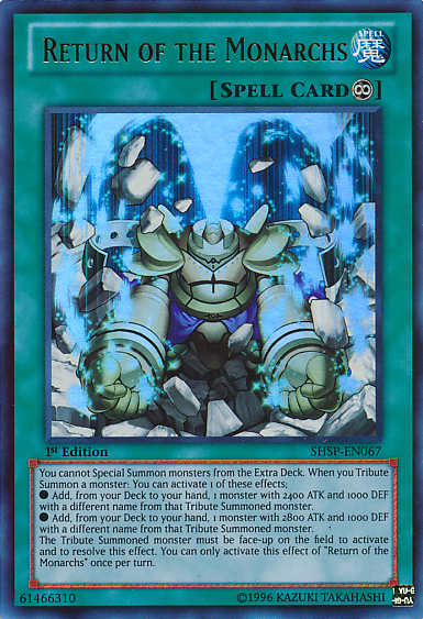 Return of the Monarchs [SHSP-EN067] Ultra Rare | Odin's Place