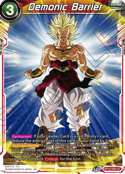 Demonic Barrier (BT15-028) [Saiyan Showdown] | Odin's Place