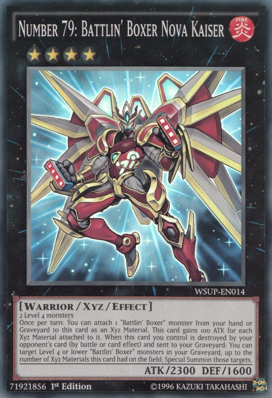 Number 79: Battlin' Boxer Nova Kaiser [WSUP-EN014] Super Rare | Odin's Place