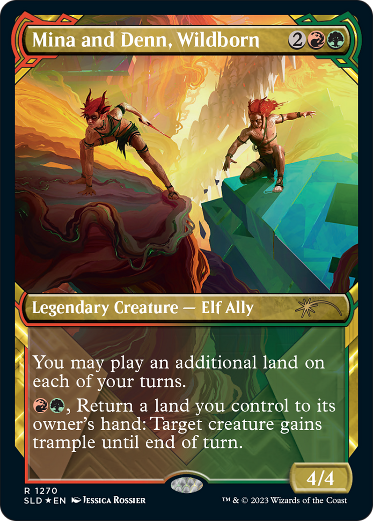 Mina and Denn, Wildborn (Halo Foil) [Secret Lair Drop Series] | Odin's Place