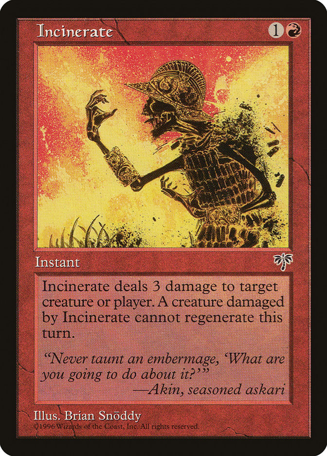 Incinerate (184) [Mirage] | Odin's Place