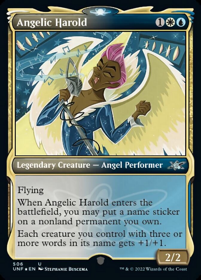 Angelic Harold (Showcase) (Galaxy Foil) [Unfinity] | Odin's Place