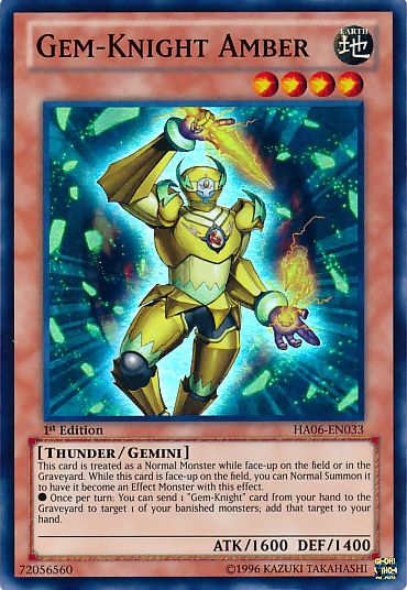 Gem-Knight Amber [HA06-EN033] Super Rare | Odin's Place