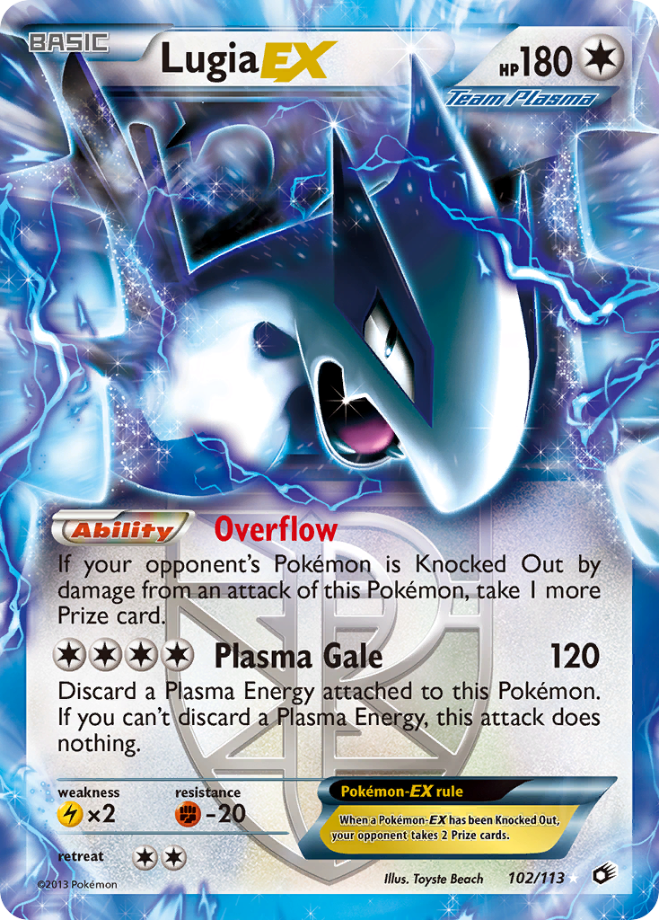 Lugia EX (102/113) [Black & White: Legendary Treasures] | Odin's Place