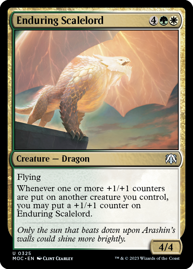 Enduring Scalelord [March of the Machine Commander] | Odin's Place