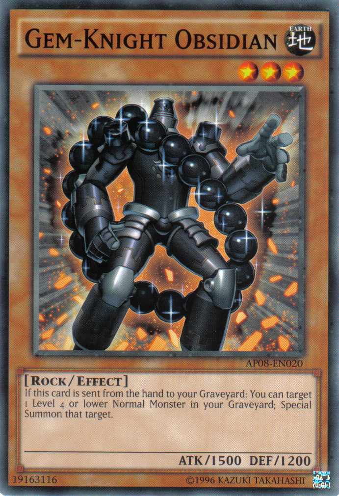 Gem-Knight Obsidian [AP08-EN020] Common | Odin's Place