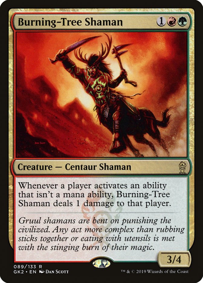 Burning-Tree Shaman (89) [Ravnica Allegiance Guild Kit] | Odin's Place