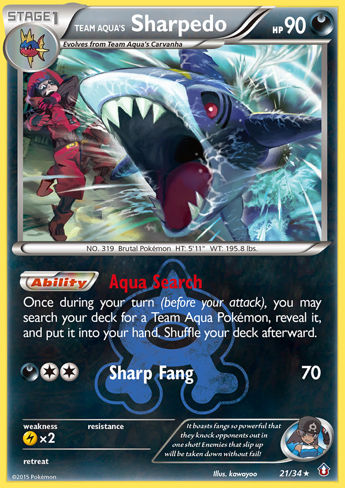 Team Aqua's Sharpedo (21/34) [XY: Double Crisis] | Odin's Place