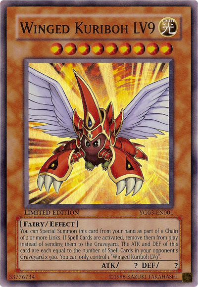 Winged Kuriboh LV9 [YG03-EN001] Ultra Rare | Odin's Place
