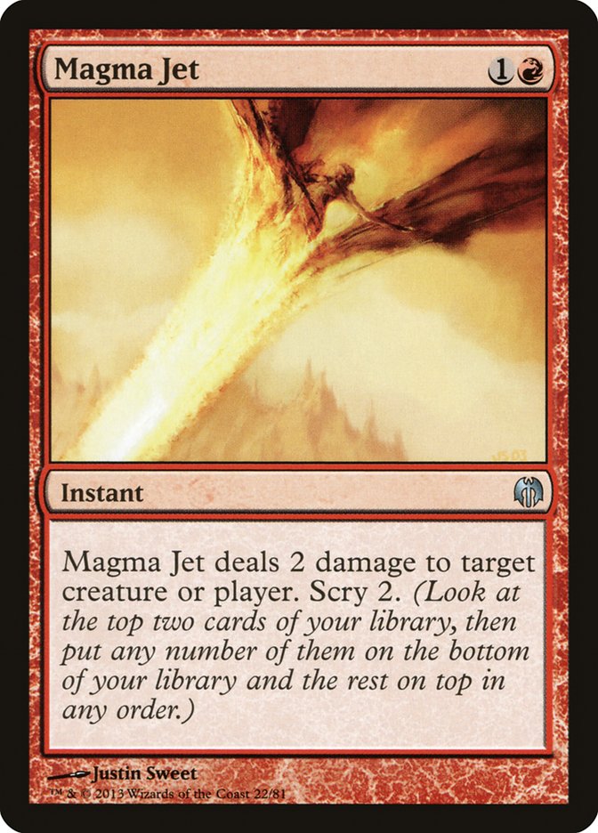 Magma Jet (22) [Duel Decks: Heroes vs. Monsters] | Odin's Place