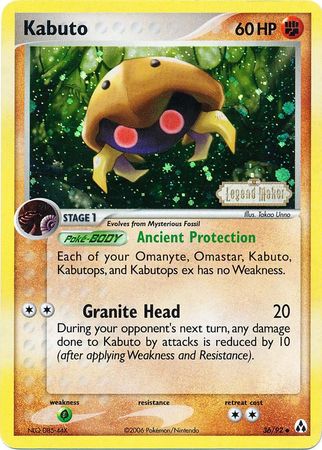 Kabuto (36/92) (Stamped) [EX: Legend Maker] | Odin's Place