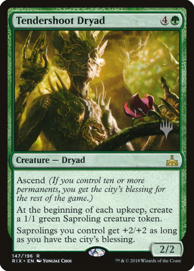 Tendershoot Dryad (Promo Pack) [Rivals of Ixalan Promos] | Odin's Place