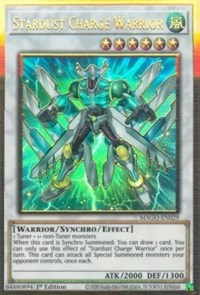 Stardust Charge Warrior [MAGO-EN029] Gold Rare | Odin's Place