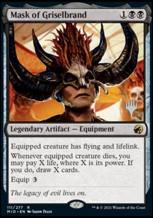 Mask of Griselbrand (Promo Pack) [Innistrad: Midnight Hunt Promos] | Odin's Place