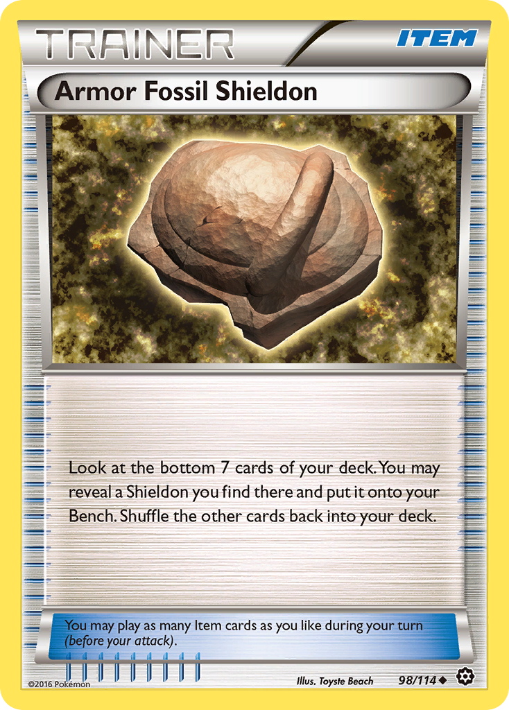Armor Fossil Shieldon (98/114) [XY: Steam Siege] | Odin's Place