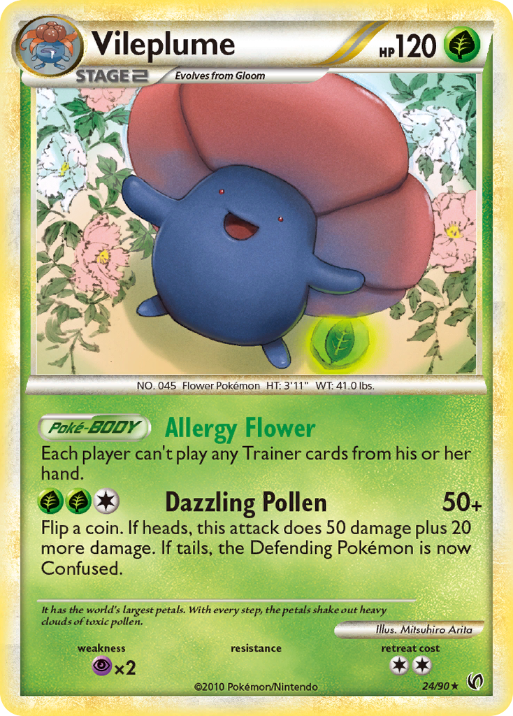 Vileplume (24/90) [HeartGold & SoulSilver: Undaunted] | Odin's Place