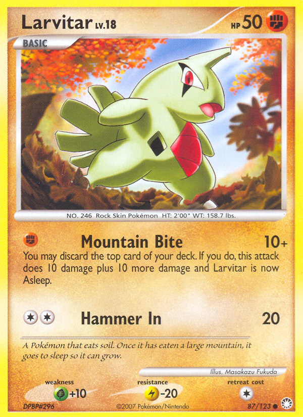 Larvitar (87/123) [Diamond & Pearl: Mysterious Treasures] | Odin's Place
