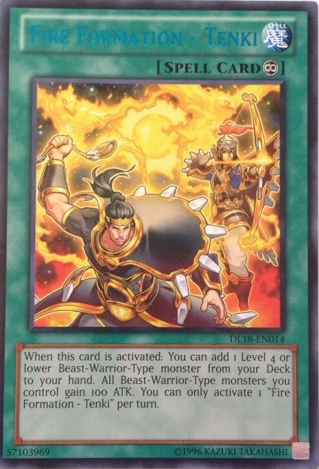 Fire Formation - Tenki (Blue) [DL18-EN014] Rare | Odin's Place