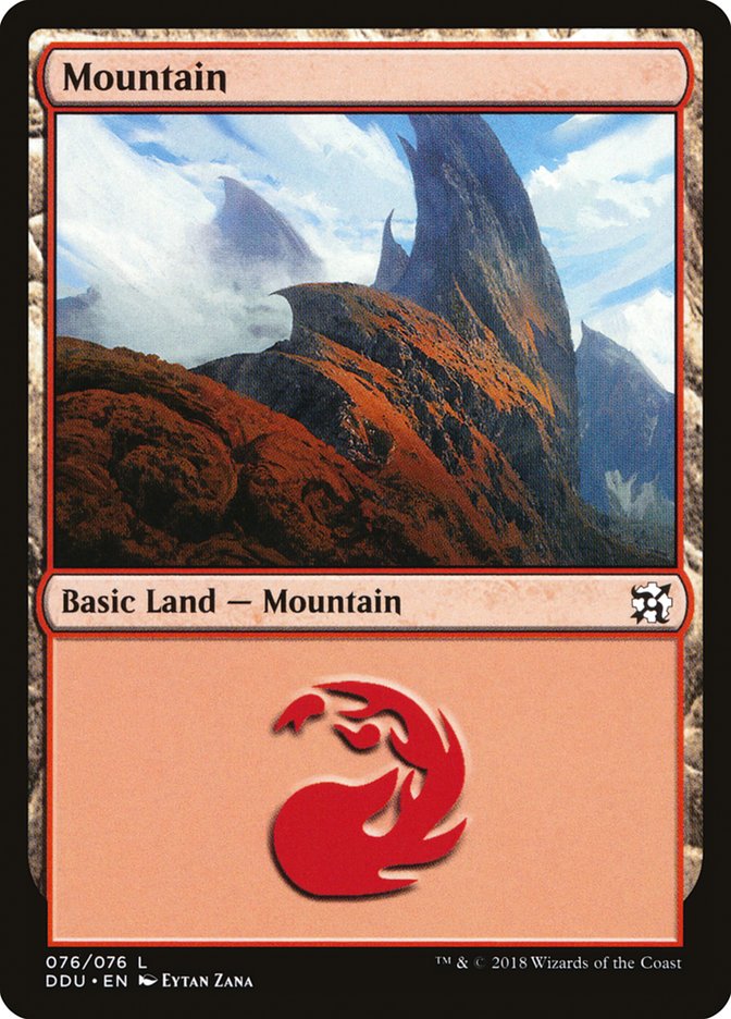Mountain (76) [Duel Decks: Elves vs. Inventors] | Odin's Place
