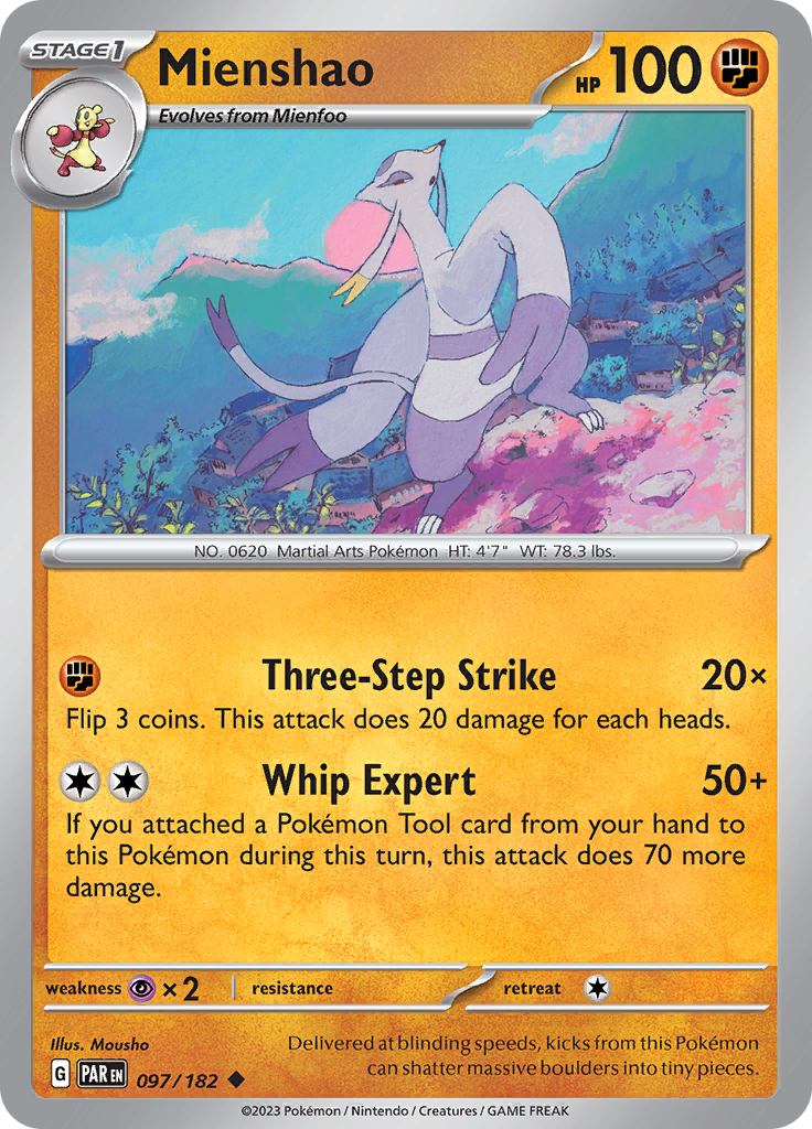 Mienshao (097/182) [Scarlet & Violet: Paradox Rift] | Odin's Place