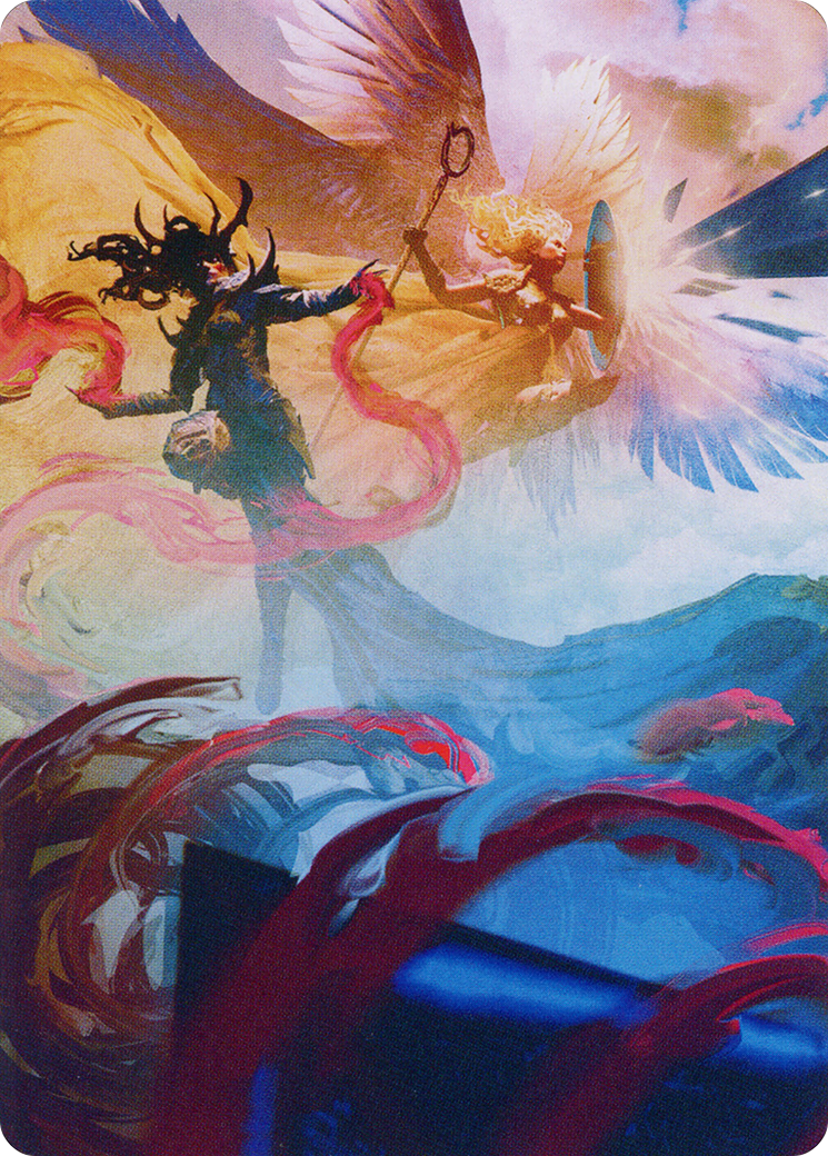 Drana and Linvala Art Card [March of the Machine Art Series] | Odin's Place