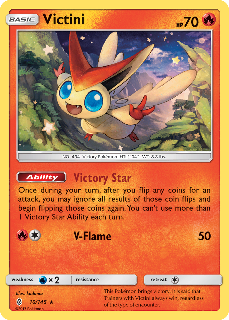 Victini (10/145) [Sun & Moon: Guardians Rising] | Odin's Place