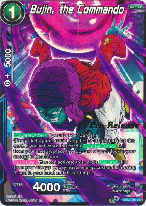 Bujin, the Commando (BT13-055) [Supreme Rivalry Prerelease Promos] | Odin's Place