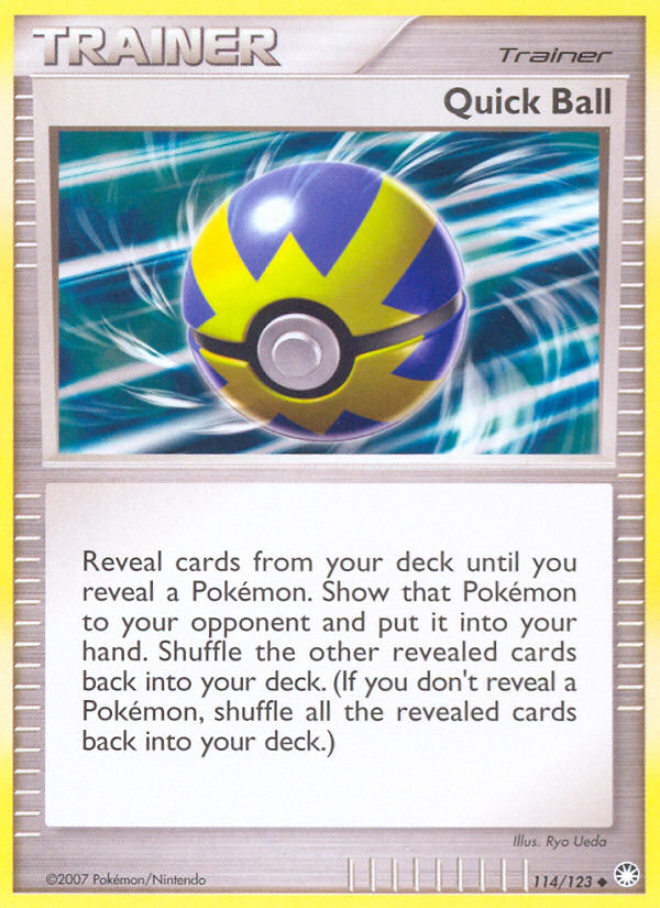 Quick Ball (114/123) [Diamond & Pearl: Mysterious Treasures] | Odin's Place