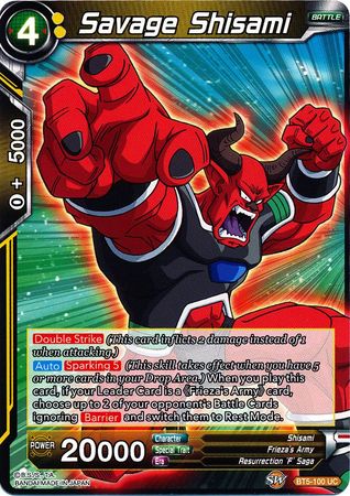 Savage Shisami (BT5-100) [Miraculous Revival] | Odin's Place