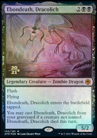 Ebondeath, Dracolich [Dungeons & Dragons: Adventures in the Forgotten Realms Prerelease Promos] | Odin's Place