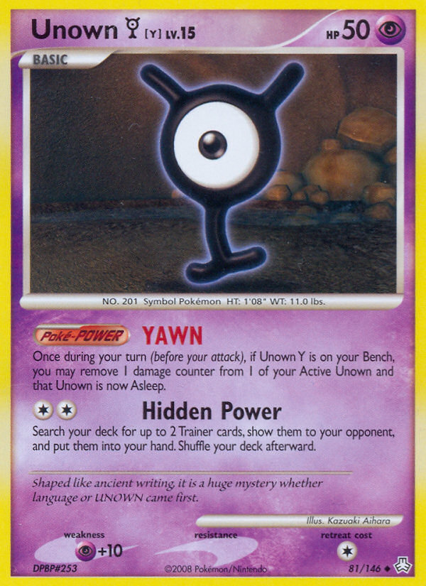 Unown Y (81/146) [Diamond & Pearl: Legends Awakened] | Odin's Place