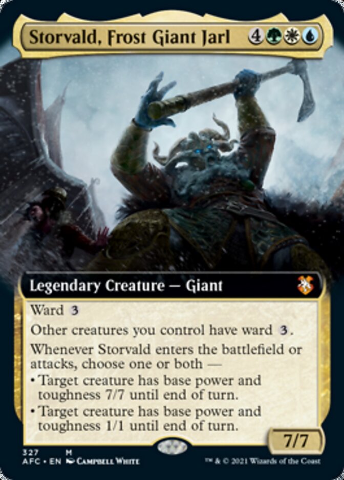 Storvald, Frost Giant Jarl (Extended Art) [Dungeons & Dragons: Adventures in the Forgotten Realms Commander] | Odin's Place