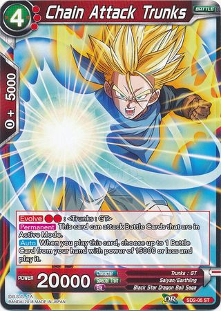 Chain Attack Trunks (Starter Deck - The Extreme Evolution) (SD2-05) [Cross Worlds] | Odin's Place