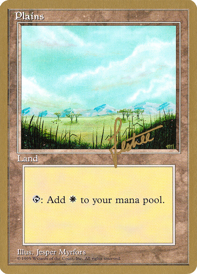 Plains (bl365) (Bertrand Lestree) [Pro Tour Collector Set] | Odin's Place