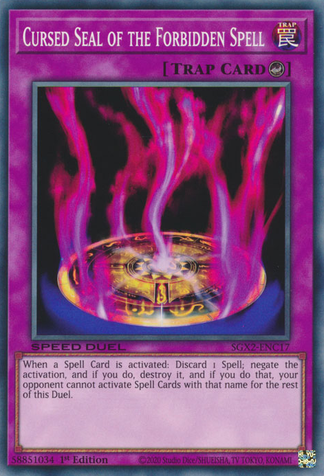 Cursed Seal of the Forbidden Spell [SGX2-ENC17] Common | Odin's Place