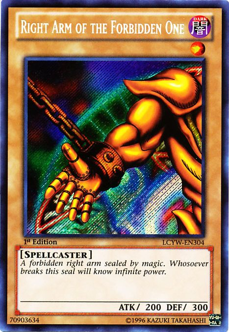 Right Arm of the Forbidden One [LCYW-EN304] Secret Rare | Odin's Place