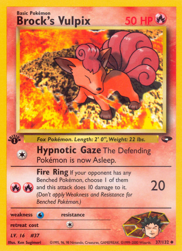 Brock's Vulpix (37/132) [Gym Challenge 1st Edition] | Odin's Place