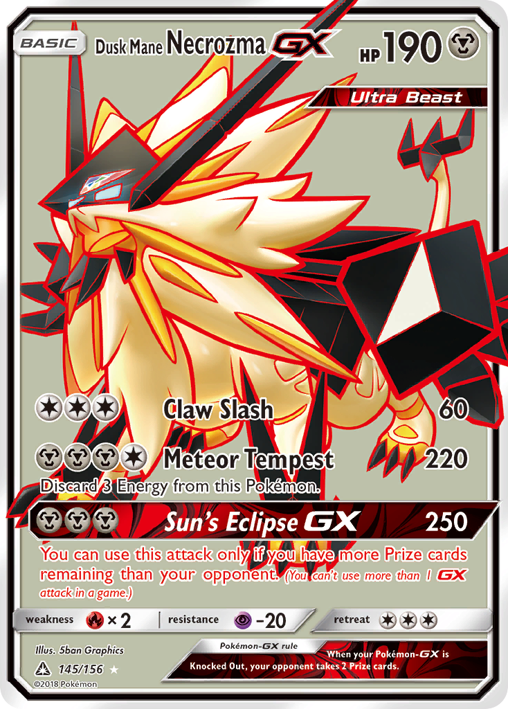 Dusk Mane Necrozma GX (145/156) [Sun & Moon: Ultra Prism] | Odin's Place