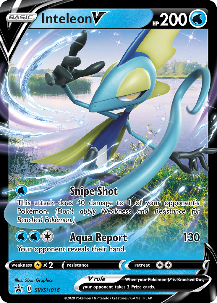 Inteleon V (SWSH016) (Jumbo Card) [Sword & Shield: Black Star Promos] | Odin's Place